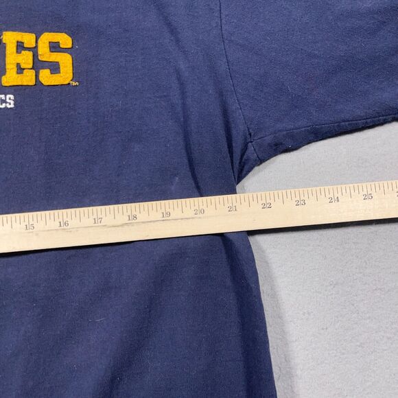 Vintage Michigan Wolverines‎ Shirt Men Large Embroidered Graphic Navy Blue - Picture 7 of 10